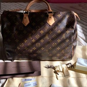 Brand NWT Louis Vuitton Monogram Speedy 35